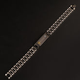 Mens Black Two Tone Chain Bracelet R